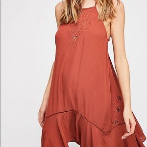 Free People Heat Wave Embroidered Tunic Dress
